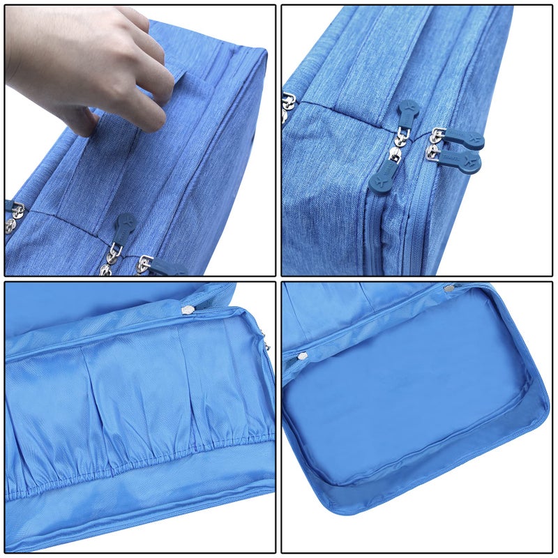 MINGSEECESS Portable Underwear Bra Storage Bag Waterproof Travel Organizers Multi-Layer Toiletry Packing Cube - Image 5